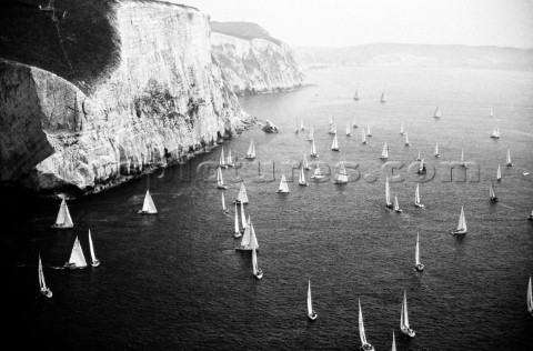 Round the Island Race 1991  Isle of Wight UK Each year 1500 yachts compete in this annual fleet rega