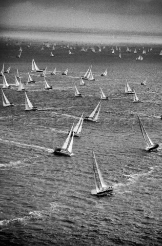 Round the Island Race 1991  Isle of Wight UK Each year 1500 yachts compete in this annual fleet rega