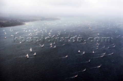 Round the Island Race 1991  Isle of Wight UK Each year 1500 yachts compete in this annual fleet rega