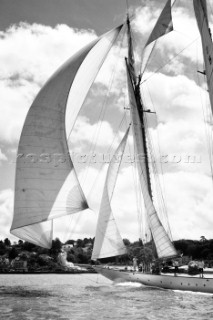 Schooner Eleonora - Classic yachts racing in The Solent