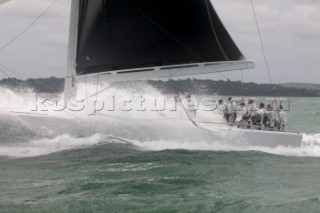 The new custom-built Frers designed D60 called Spectre owned by Peter Dubens racing in the Royal Yacht Squadron Bicentenary Regatta 2015 - Cowes, Isle of Wight, UK