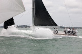 The new custom-built Frers designed D60 called Spectre owned by Peter Dubens racing in the Royal Yacht Squadron Bicentenary Regatta 2015 - Cowes, Isle of Wight, UK