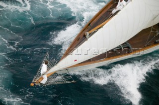 SAINT-TROPEZ, FRANCE - The Voiles de St Tropez on October 3rd 2006. The largest classic and modern yachts from around the world gather in Saint-Tropez annually for a week of racing and festivities to mark the end of the Mediterranean season, before most head across the Atlantic to winter in the Caribbean.