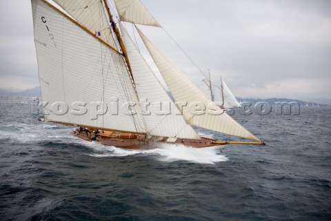 SAINTTROPEZ FRANCE  The Voiles de St Tropez on October 3rd 2006 The largest classic and modern yacht