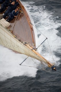 SAINT-TROPEZ, FRANCE - The Voiles de St Tropez on October 3rd 2006. The largest classic and modern yachts from around the world gather in Saint-Tropez annually for a week of racing and festivities to mark the end of the Mediterranean season, before most head across the Atlantic to winter in the Caribbean.