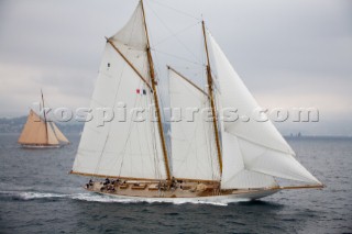 SAINT-TROPEZ, FRANCE - The Voiles de St Tropez on October 3rd 2006. The largest classic and modern yachts from around the world gather in Saint-Tropez annually for a week of racing and festivities to mark the end of the Mediterranean season, before most head across the Atlantic to winter in the Caribbean.