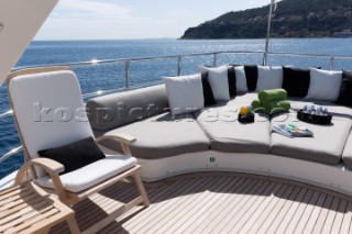 Sundeck of a superyacht