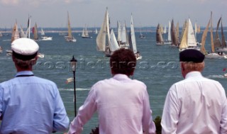 Race Start.  Spectators at the Royal Yacht Squadron.