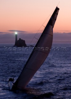 BEAU GESTE, Sail Number: HKG1997, Owner: Karl C L Kwok, Design: Blue Water 80  rounding the Fastnet Rock