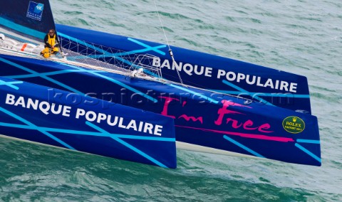 Race Start  MAXI BANQUE POPULAIRE FRA 19 Division M Owner Banque Populaire Type VPLP 140 Trimaran Ro