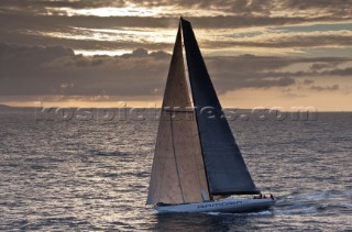 Rambler 100, Sail n: USA25555, Class: IRC CK, Division: IRC, Owner: George David, Type: JK 100. Rolex Fastnet Race 2011