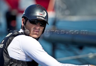 Cascais 09-08-2011  AMERICAS CUP WORLD SERIES CASCAIS  Emirates Team New Zealand  Dean Barker