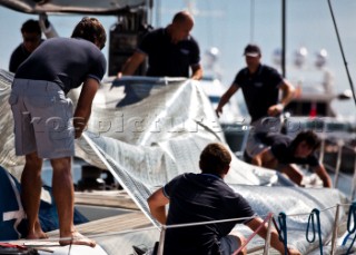 Porto Cervo, Italy. 08/06/2011  LORO PIANA SUPERYACHT REGATTA 2011  Dockside