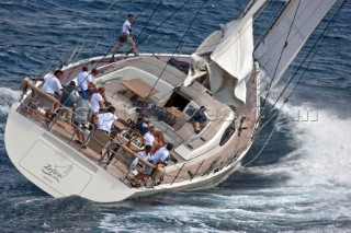 Porto Cervo, 09/06/10  LORO PIANA Super Yacht Regatta  Zefiro, Builder: Southern Wind Shipyard