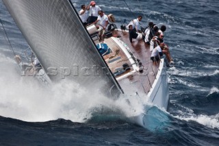 Porto Cervo, 09/06/10  LORO PIANA Super Yacht Regatta  White Lie, Builder: Nautor