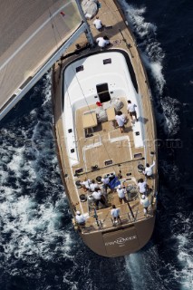 Porto Cervo, 09/06/10  LORO PIANA Super Yacht Regatta  Farandwide, Builder: Southern Wind Shipyard