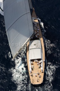 Porto Cervo, 09/06/10  LORO PIANA Super Yacht Regatta  Saudade, Builder: Wally