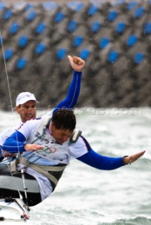 Qingdao - 21/08/2008  OLYMPIC GAMES 2008  GOLD MEDAL  Star - Great Britain - Iain Percy and Andrew Simpson