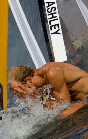 Qingdao  20082008  OLYMPIC GAMES 2008  GOLD MEDAL  Windsurfer Men  New Zealand  Tom Ashley