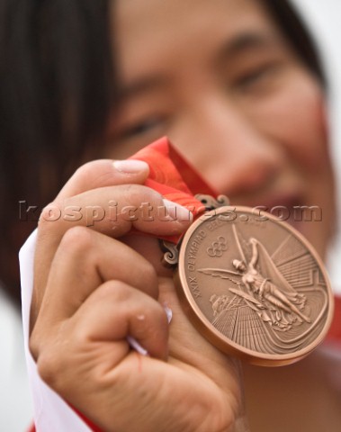 Qingdao  19082008  OLYMPIC GAMES 2008  BRONZE MEDAL  Laser Radial  PR China  Xu Lijia