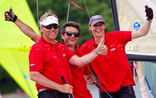 Starnberg, 12/06/10  Audi A1 Melges20 Cup  GER-1  Team Schumann - Jochen Schumann/Dr. J. Laurent Risterucci/Theresa Majer