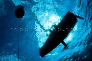 Porto Cervo - 19/09/2009  Audi Melges 20 Sailing Series  Mefisto.  Underwater view