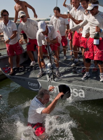 Portimao Portugal  23 08 09  AUDI MED CUP Trofeu de Portugal  GP 42 Winner CASERENDESA  The skipper 