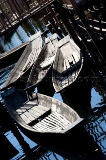 Inle Lake, Myanmar (Burma) 11 01 07    Traditional fishing boats