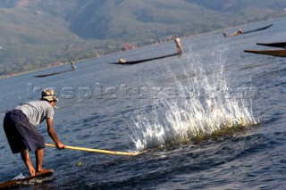 Inle Lake, Myanmar (Burma) 11 01 07    Traditional fishing boats