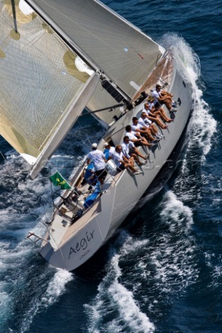 St Tropez 11062008  Giraglia Rolex Cup 2008  AEGIR GBR9605T Owner BRIAN BENJAMIN Mod MAXI DOLPHIN 65