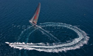 St Tropez, 11-06-2008  Giraglia Rolex Cup 2008  Start of the Giraglia Rolex Cup 2007  ALFA ROMEO, NZL80, Owner: CRICHTON NEVILLE, Mod: MAXI YACHT,