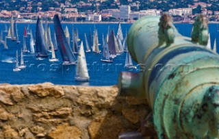 St Tropez, 09-06-2008  Giraglia Rolex Cup 2008  Race Start, view from La Citadelle