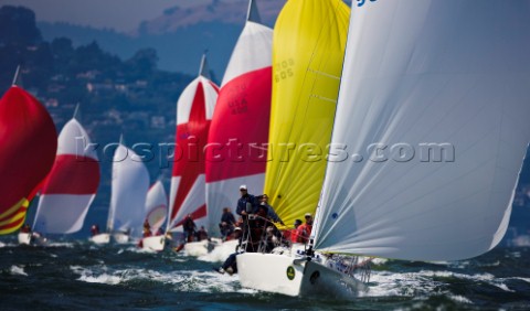 San Francisco 14092008  Rolex Big Boat Series 2008  Rhymenocerous Sail NUSA581 SkipperJohn Horsch Bo