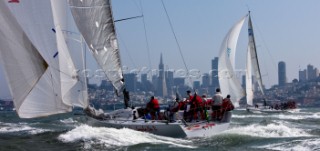 San Francisco, 11-09-2008  Rolex Big Boat Series 2008  Samba Pa Ti, Sail N.USA13131, Skipper:John, Jr. Kilroy, Boat Type:Transpac 52