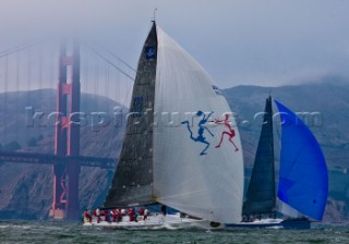 San Francisco, 11-09-2008  Rolex Big Boat Series 2008  Samba Pa Ti, Sail N.USA13131, Skipper:John, Jr. Kilroy, Boat Type:Transpac 52  Vincitore, Sail N.NZL52001, Skipper:Jim Mitchell, Boat Type:Reichel Pugh IRC 52