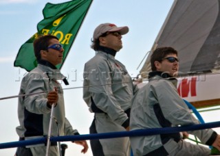 Ilhabela, 07.07.2009  Rolex Ilhabela Sailing Week 2009  Andrea Fonseca, Marcelo Massa and Marco Grael