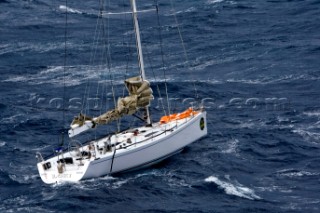 Palermo, 22 10 2007  Rolex Middle Sea Race 2007  Loki lost her rudder in the north of Golfo di Castallammare. All Crew Safely Ashore