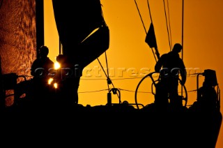 Antigua 21 02 2010  RORC 600 Caribbean  Sunrise at Isles Sense Guadalupe for DSK-Pioneer Investments