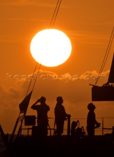 Antigua 21 02 2010  RORC 600 Caribbean  Sunrise at Isles Sense Guadalupe for DSK-Pioneer Investments