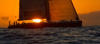 Antigua 21 02 2010  RORC 600 Caribbean  Sunrise at Isles Sense Guadalupe for DSK-Pioneer Investments