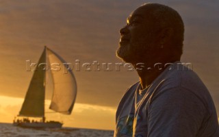 Antigua 21 02 2010  RORC 600 Caribbean  Sunset in Barbuda