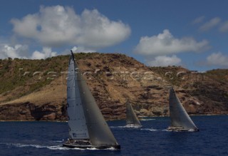 Antigua 21 02 2010  RORC 600 Caribbean  Start in Antigua: DSK-Pioneer