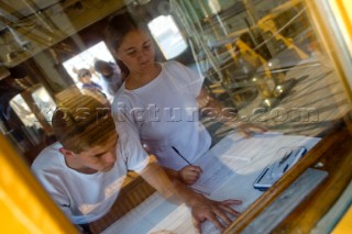 Navigation school  The Tall ShipsÕ Races 2007 Mediterranea in Genova. Amerigo Vespucci (Italia) Daniela Sutera, Vincenzo Muscetta