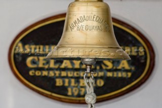 Ships Bell  The Tall ShipsÕ Races 2007 Mediterranea in Genova. Guayas (Ecuador)