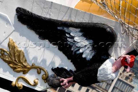 Carved figurehead  The Tall Ships Races 2007 Mediterranea in Genova Guayas Ecuador