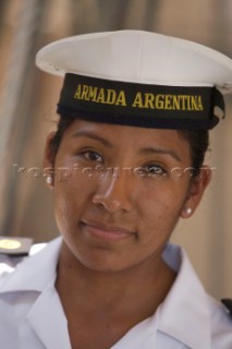 The Tall Ships Races 2007 Mediterranea in Genova. A.R.A. Libertad (Argentina). Lorena Serapio.