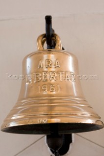 Ships Bell  The Tall Ships Races 2007 Mediterranea in Genova. A.R.A. Libertad (Argentina)