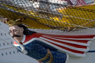 Figurehead  The Tall Ships Races 2007 Mediterranea in Genova. Mircea (Romania)