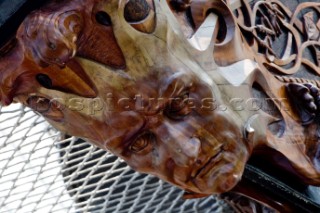 The Tall Ships Races 2007 Mediterranea in Genova. Capitan Miranda (Uruguay). Figurehead.