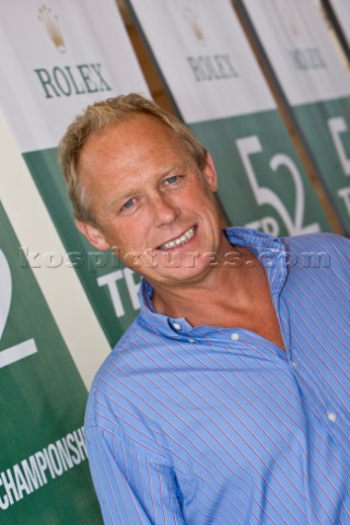 Porto Cervo 23 09 2007  Rolex TP 52 Global Championship 2007  Skippers Briefing Eamon Connely Owner 